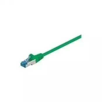 Wentronic Goobay CAT 6a Patch kabelis, S/FTP (PiMF), Žalia, 3 m - LSZH halogenų neturintis, Varis (93783)