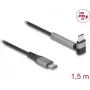 USB kabelis DeLOCK 81172 1,5 m USB-C juodas pilkas USB 2.0