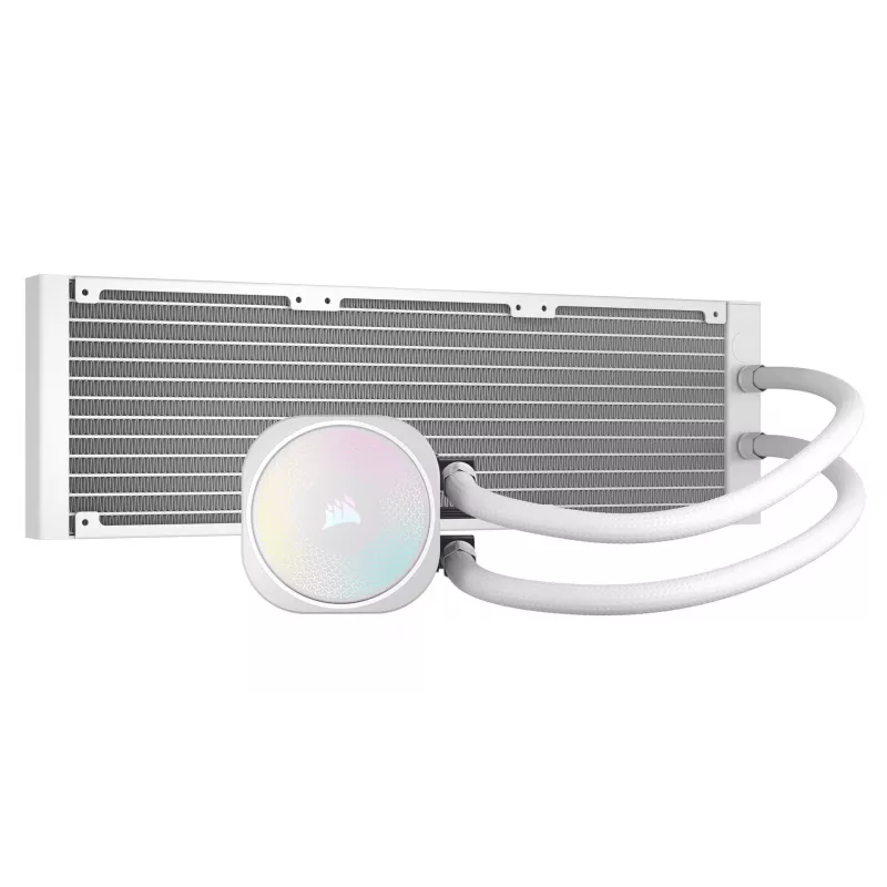 Viso vandens aušintuvas Corsair NAUTILUS 360 RS ARGB 1700 RPM Baltas