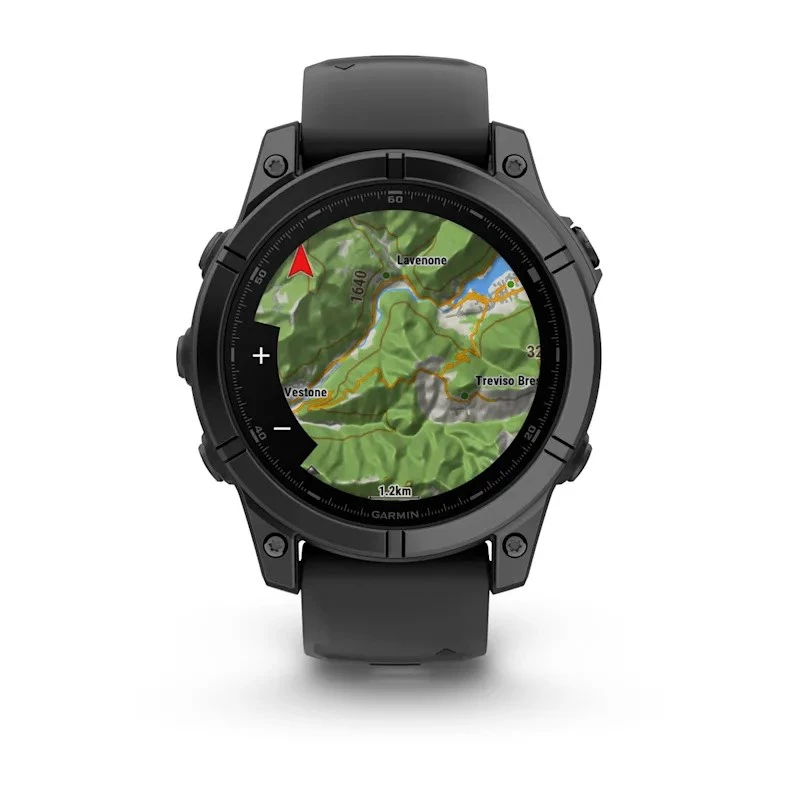 Garmin Fenix E 3.3 cm (1.3 inch) AMOLED 47 mm Skaitmeninis 416 x 416 pikselių Liečiamas ekranas Juodas Wi-Fi GPS (palydovas)
