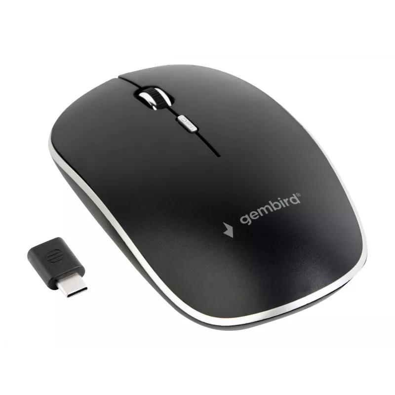 Belaidė optinė pelė su USB-C imtuvu Gembird MUSW-4BSC-01