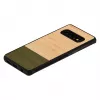 Dėklas Samsung Galaxy S10 iš medžio ir polikarbonato – Bamboo Forest juodas
