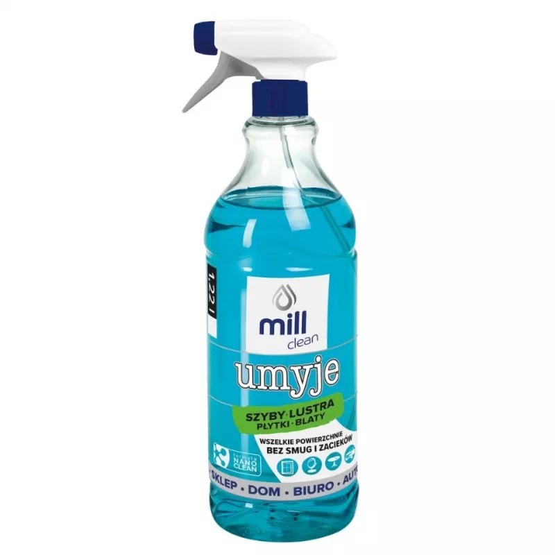 Valiklis stiklui ir plytelėms Mill CLEAN Umyje, 1,22 L, langams, veidrodžiams ir keramikai