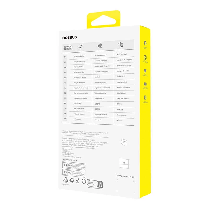 Dėklas Baseus OS-Lucent Series iPhone 15 Plus, skaidrus, plonas apsauginis