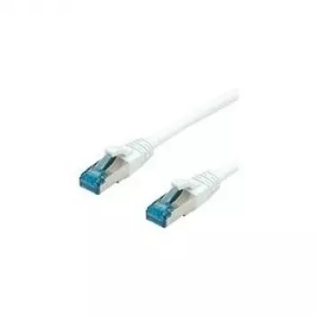 VALUE Patch-Cable RJ-45 (M) į RJ-45 (M) 1,5 m SFTP PiMF CAT 6a Halogen-Free Moulded Snagless Stranded Baltas (21.99.1996)