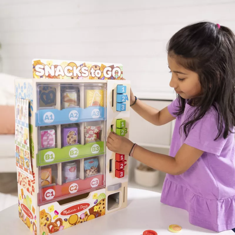 Melissa & Doug - Automatų prekybos žaidimų rinkinys iš medžio