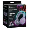 Belaidės ausinės DEFENDER Freemotion B651 – lankelio, uždaros akustikos, 20–20000 Hz, 105 dB, USB-C, AUX