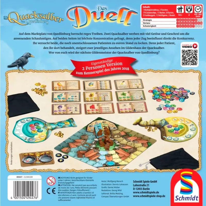 The Quacks of Quedlinburg - Das Duell, Stalo žaidimas