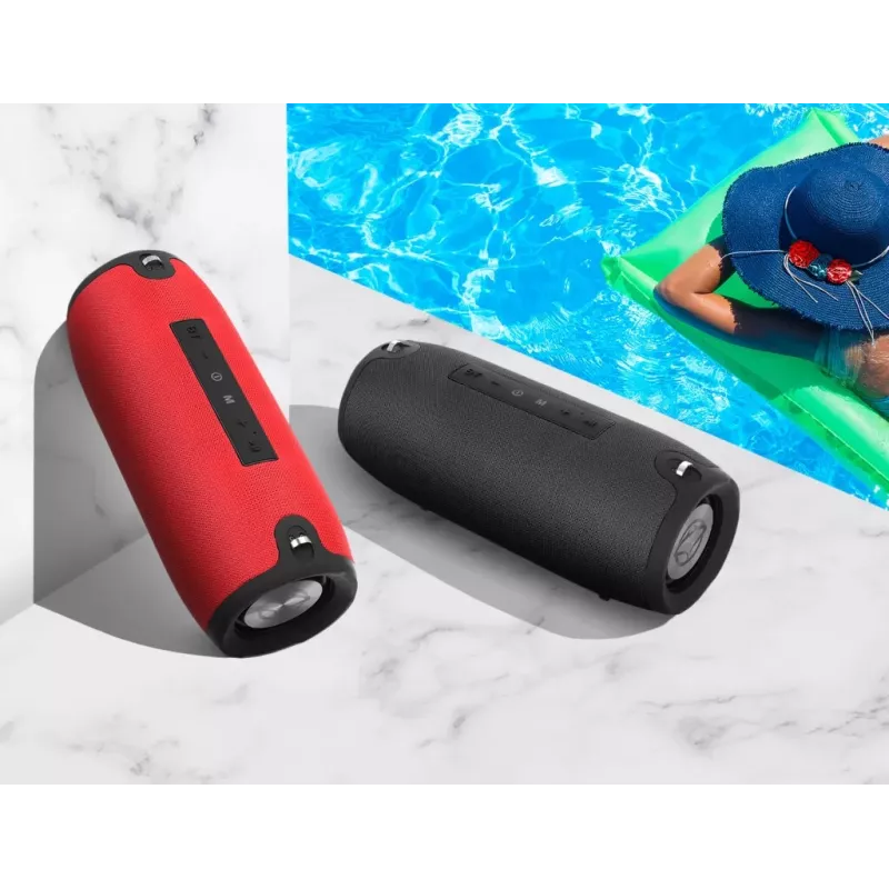 Nešiojamas Bluetooth garsiakalbis MANTA SPK15GO-BK, 20W, 3600 mAh, iki 8 val., Juodas