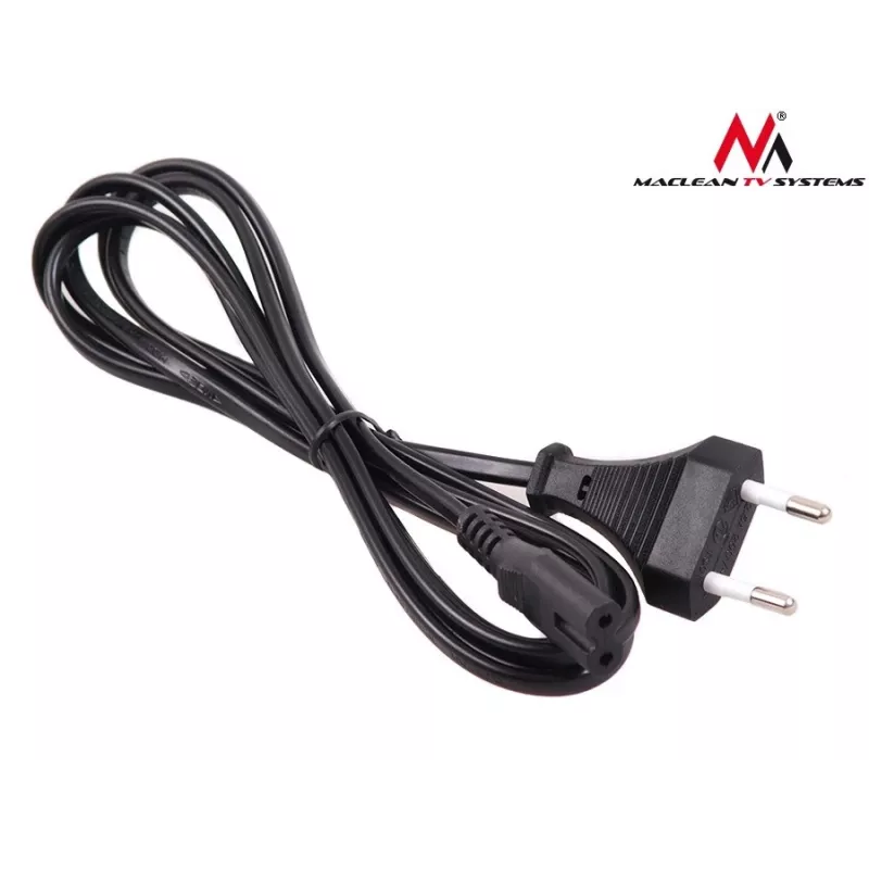 Maclean MCTV-809 maitinimo kabelis, EU kištukas į Figure-8 (C7), 1,5 m