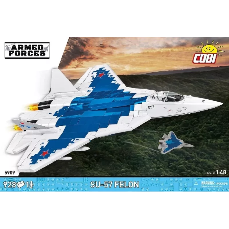Konstruktorius Cobi SU-57 Felon, 928 detalių – Cobi modelis COBl-5909