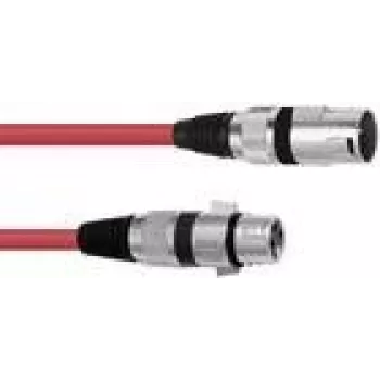Audio kabelis Omnitronic 30220899 1 m XLR 3 kontaktų raudonas