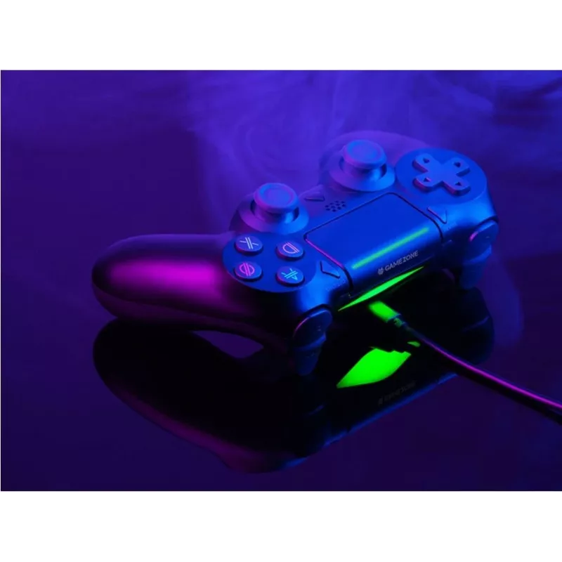 Laidinis žaidimų pultas TRACER SHOGUN PRO Black – 16 mygtukų, analoginis/digitalinis, 1,5 m laidas, vibracija, PC/PS4/PS3