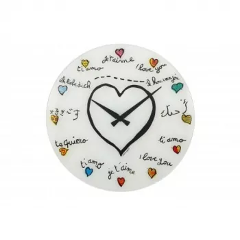 NeXtime klok 8030 Loving You, 43 cm, sieninis, baltas / įvairiaspalvis