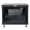Stovo lentyna TECHLY 367652 kabelių tvarkyklė su 3M lipnia juosta, plieninė, 550×550×410 mm, juoda