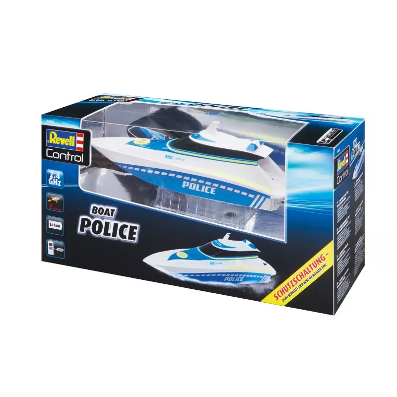 Revell Control Waterpolice RC Einsteiger Motorboot 100% RtR 350 mm (24138)