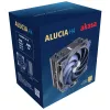 Oro aušintuvas Akasa Alucia H4 12 cm Juoda Mėlyna Hidrodinaminis guolis