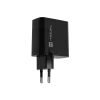Įkroviklis NATEC NUC-2145, 65W, USB-C PD 3.0 + QC 3.0, 2x USB, 110–240V, juodas