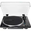 Patefonas Audio-Technica AT-LP70XBTBS, juodas/sidabrinis, visiškai automatinis, diržinė pavara, Bluetooth
