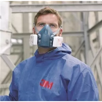 3M respiratorinė pusiau kaukė 7501 dydis S - silikoninė DIN EN 140 (7000104176)