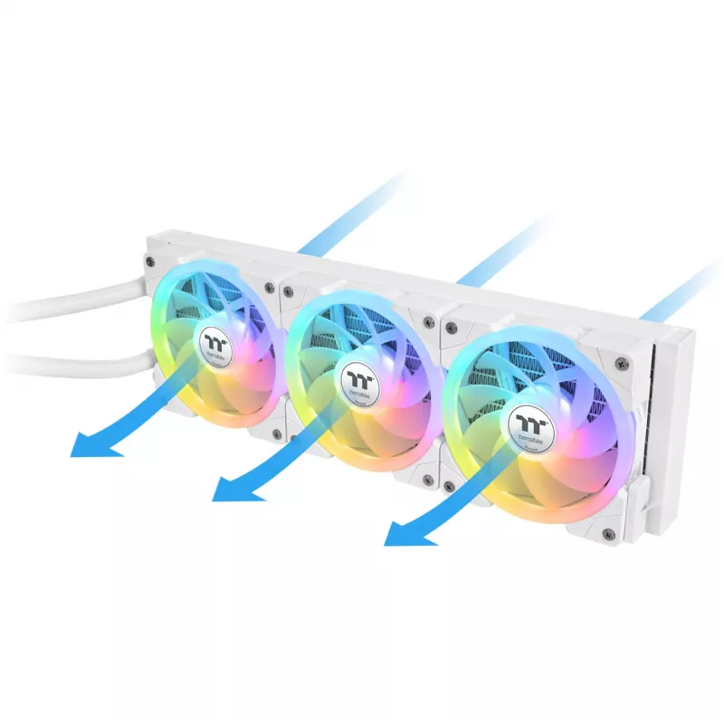 Skysčio aušintuvas AIO THERMALTAKE MAGFloe 360 Ultra White, 360 mm, baltas