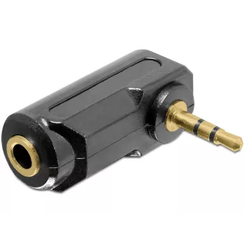 Adapteris 3.5 mm kištukas į lizdą DeLOCK 65364 juodas