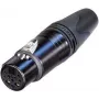 Neutrik NC10FXX-14-B XLR kištukinis jungtis juoda (NC10FXX-14-B)