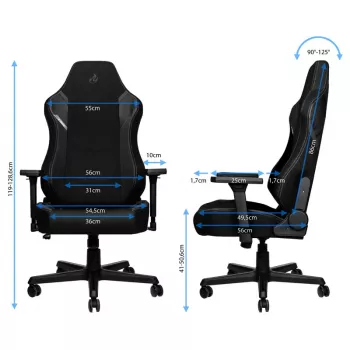 Nitro Concepts X1000 kompiuterio kėdė su apmuštu sėdynės ir atlošo