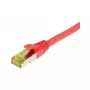 Patch laidas RJ45, CAT6A 500MHz, 3 m, raudonas, S-STP (S/FTP), TPE/LSZH (Ultraflex), AWG26, su Cat.7 žaliava, Synergy 21 (S217718)