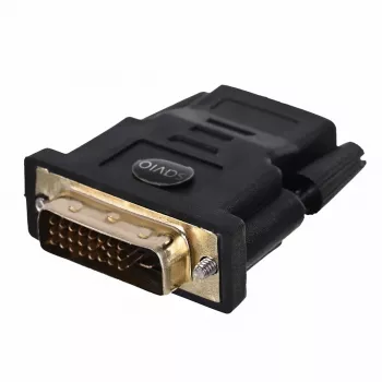 Savio CL-21 HDMI–DVI adapteris, moteriška jungtis / moteriška jungtis, juodas