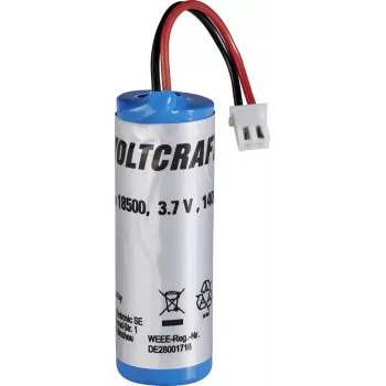 VOLTCRAFT 18500 Li-Ion keičiama baterija, tinkama IR-termometrams IR1000-50CAM, IR-1600 CAM 18500 (18500)