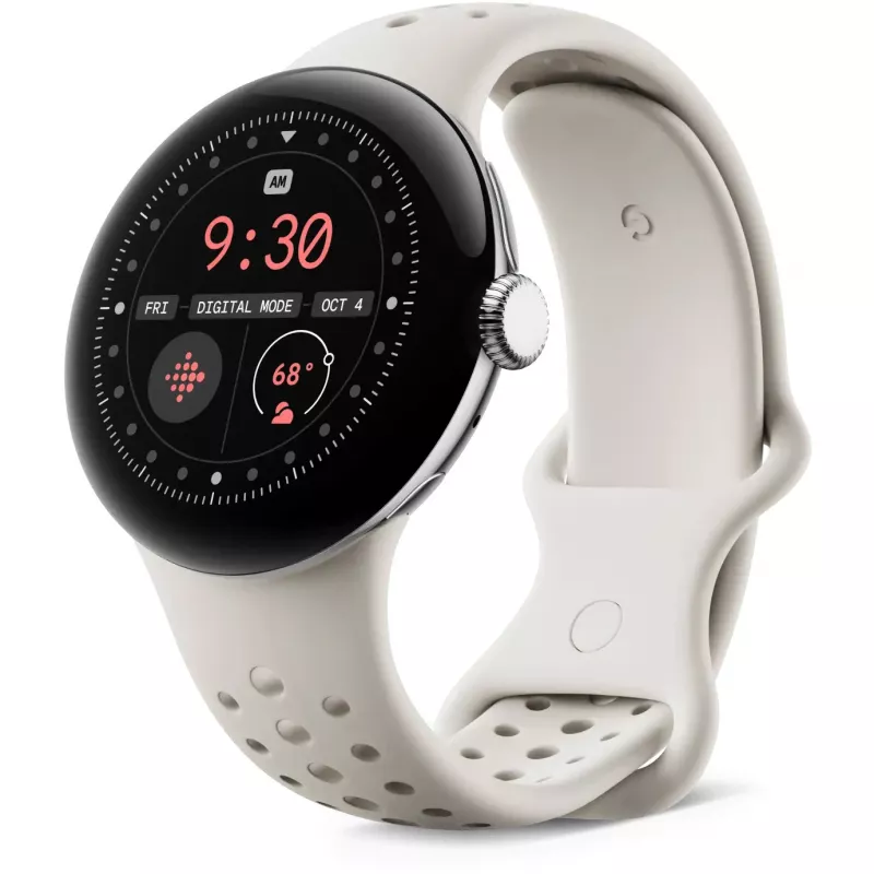 Google dirželis išmaniam laikrodžiui – dydis S – porcelianinė spalva – tinka Pixel Watch 3 (GA06133-WW)