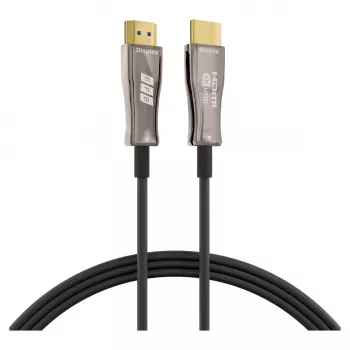 EFB Elektronik HDMI šviesolaidinis kabelis AOC Active 4K60Hz juodas - 50 m (HDMI-20-00010)