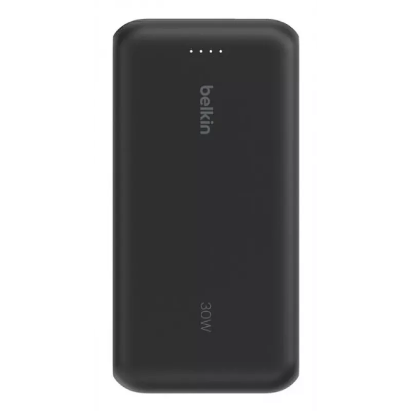 Belkin BPB024HQBK nešiojamas 10 000 mAh powerbankas su integruotu USB-C laidu, 20 W