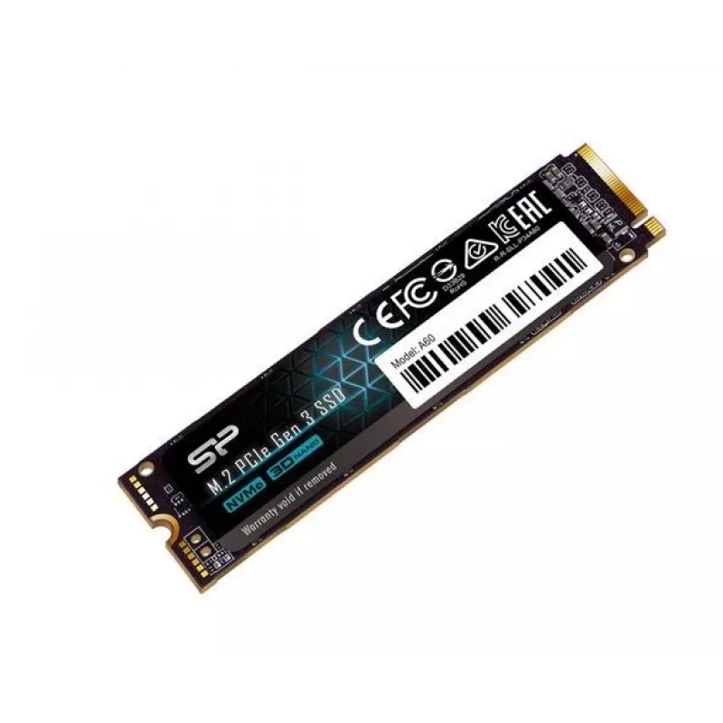 SSD M.2 NVMe Silicon Power P34A60 2 TB, PCIe 3.0 x4, skaitymas 2200 MB/s, rašymas 1600 MB/s