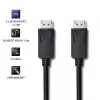 QOLTEC DisplayPort v1.2 laidas, vyriškas, 4K, 1,5 m