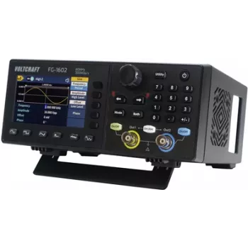 VOLTCRAFT FG-1602 funkcijų generatorius, maitinamas iš tinklo, 1 µHz – 60 MHz, 2 kanalų, savavališkų formų (VC-13082815)