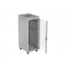 19 colių 32U LANBERG stovimas serverio spintos stovas 600×800 mm pilkas su stiklinėmis durimis ir LCD (Flat Pack)