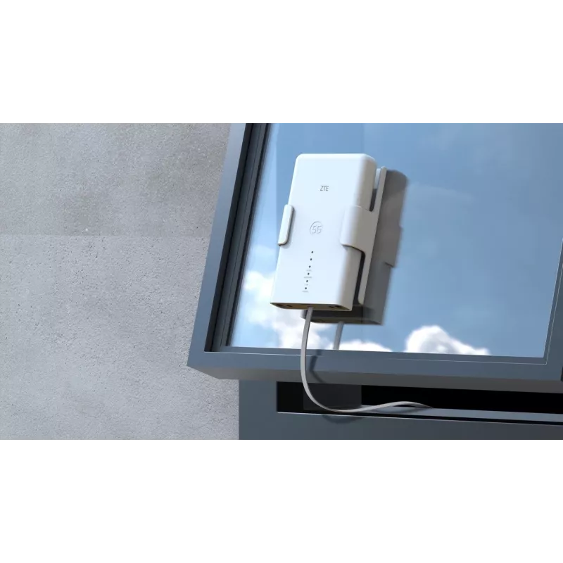 Wi‑Fi maršruto parinkimo rinkinys ZTE MC889 su 5G LTE lauko įrenginiu, Wi‑Fi 6, dvi juostos 2,4/5 GHz, 160 MHz, 5x Gigabit prievadai, PoE, IP65 lauke