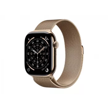 Apple Watch Series 11 GPS + Cellular 46 mm Auksinis Titanio Korpusas su Auksine Milano Kilpa - S/M (MFD74ZR/A)
