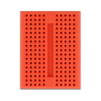 Breadboard DELOCK 18318 – plastikinė litavimo nereikalaujanti prototipų plokštė, 36 × 46 × 10 mm, raudona