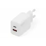 AC vidinis USB GaN įkroviklis DIGITUS DA-10301 — 30W, 1× USB-C, 1× USB-A, 100–240V, baltas