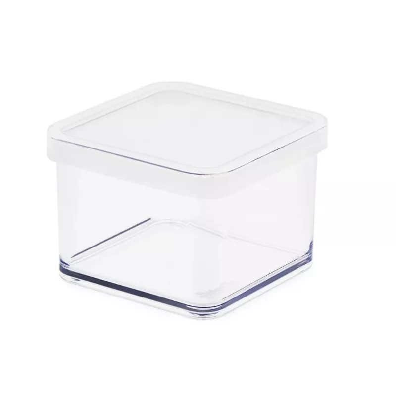 Dėžutė smulkiems daiktams Rotho 11603 stačiakampė 0,5 L, technopolimeras, balta, 100×100×72 mm