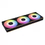 LIAN LI UNI FAN CL 120 mm ARGB juodos spalvos 3 vnt. rinkinys