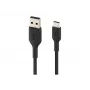Belkin pintas USB-C į USB-A kabelis, 15 cm, juodas