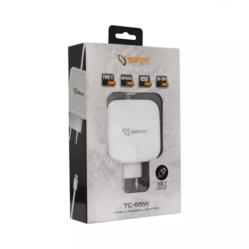 Sbox TC-65W TYPE-C 65W įkroviklis