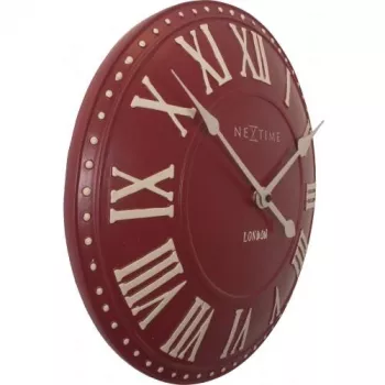 NeXtime klok 3083ro London Roman, Ø34.5 cm, sieninis, raudonas/ baltas