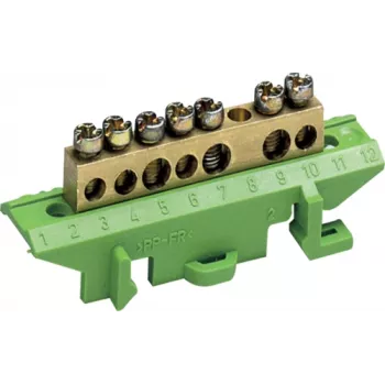PE-Brass Terminal 7 gnybtų taškai KM07E
