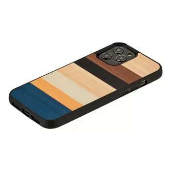 Apsauginis dėklas Man and Wood iPhone 12 Pro Max, juodas