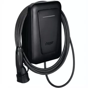 Elektromobilio įkrovimo stotelė Hager XVL122CLM witty pro 1x22 kW, 2 tipo fiksuotas kabelis 6,5 m